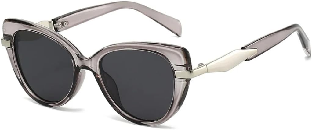 

Солнцезащитные очки с защитой от УФ-излучения UV400 | Градиентная оправа «кошачий глаз» | Для женщин и мужчин, для занятий спортом на открытом воздухе и вождения LXLHWN, Grey Black