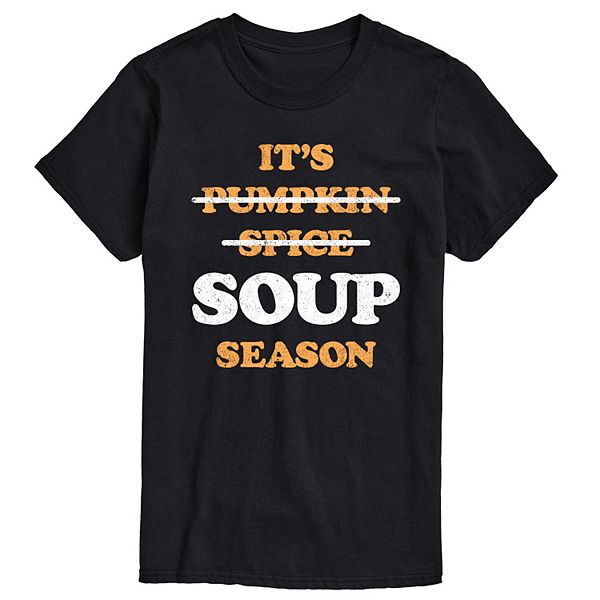 

Футболка с принтом Big & tall it's soup season Licensed Character