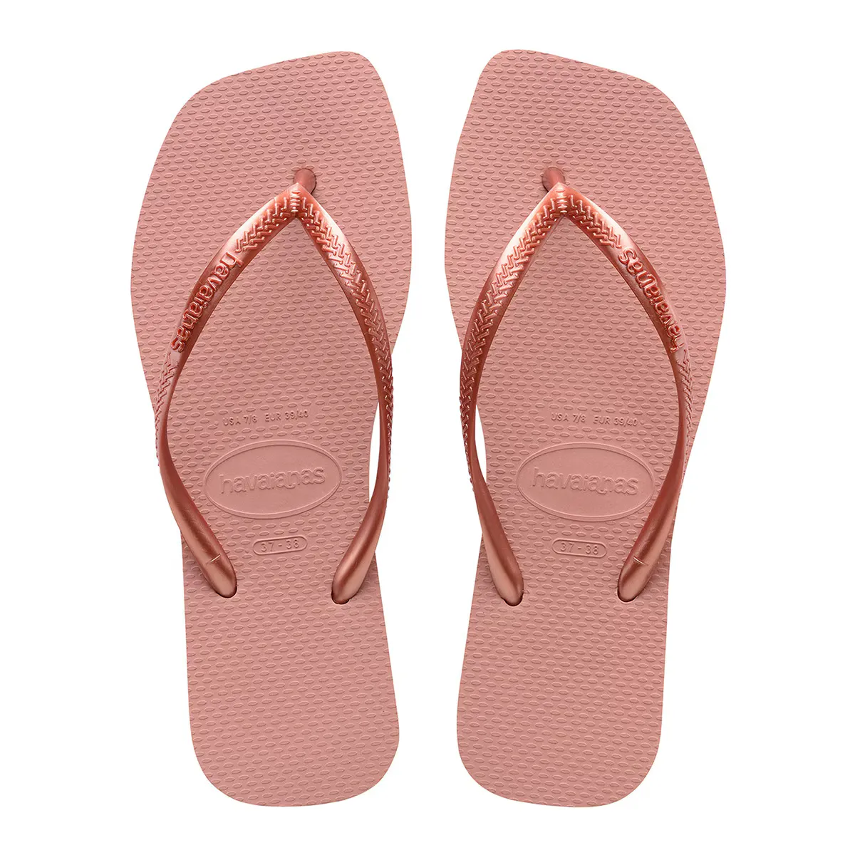 Квадратные женские шлепанцы Havaianas, цвет Rosa