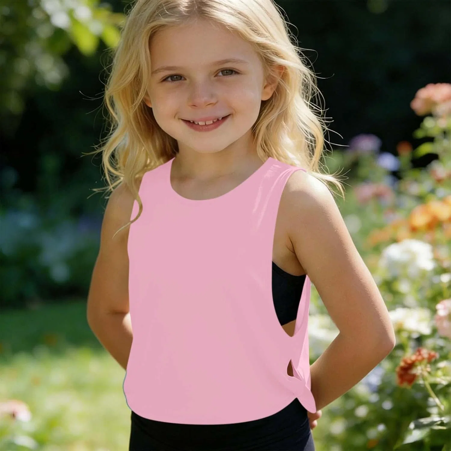 Детский топ Active Tank Top Zzalalana, Pink — фото 2