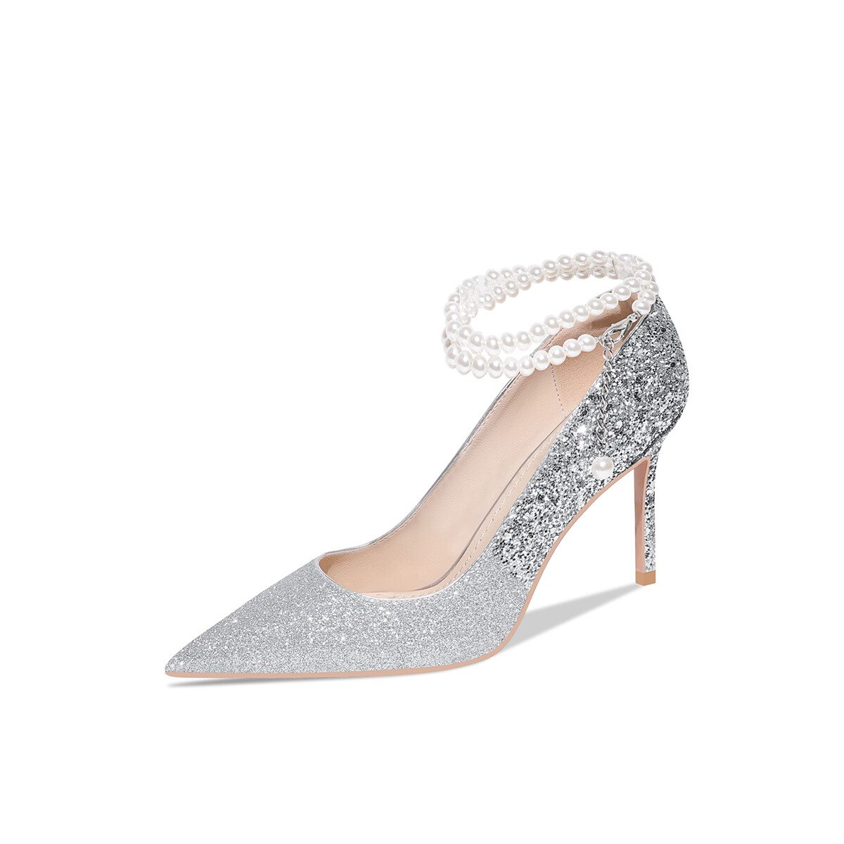 

Туфли женские на высоком каблуке Tianhuangniao, цвет Silver ombré