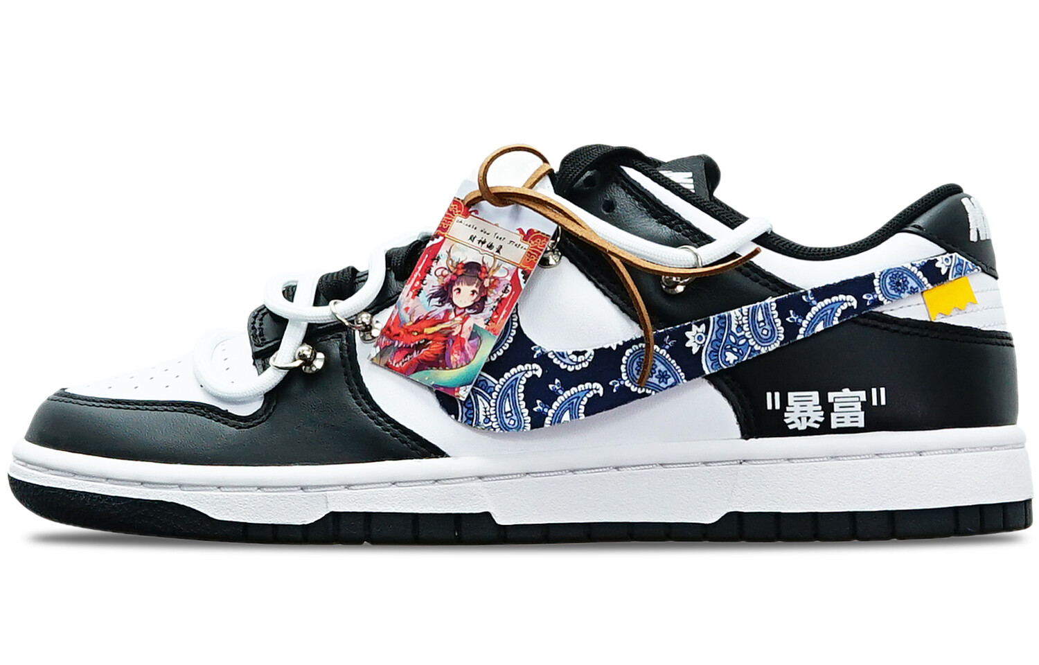 

Кроссовки Nike Dunk Skateboarding Shoes Men Low-top Black/white, синий