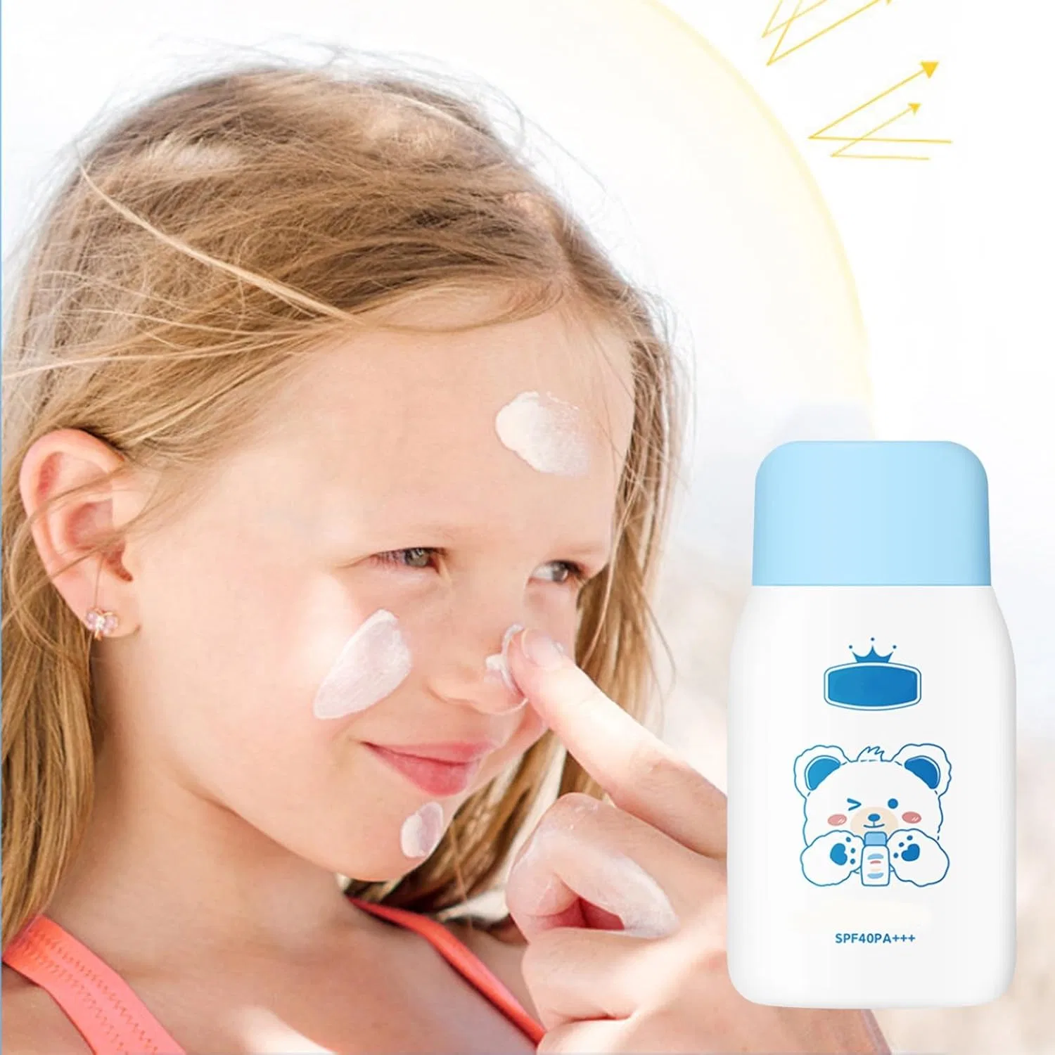 Детский солнцезащитный крем Physical Sunscreen Generic 60 г голубой — фото 2