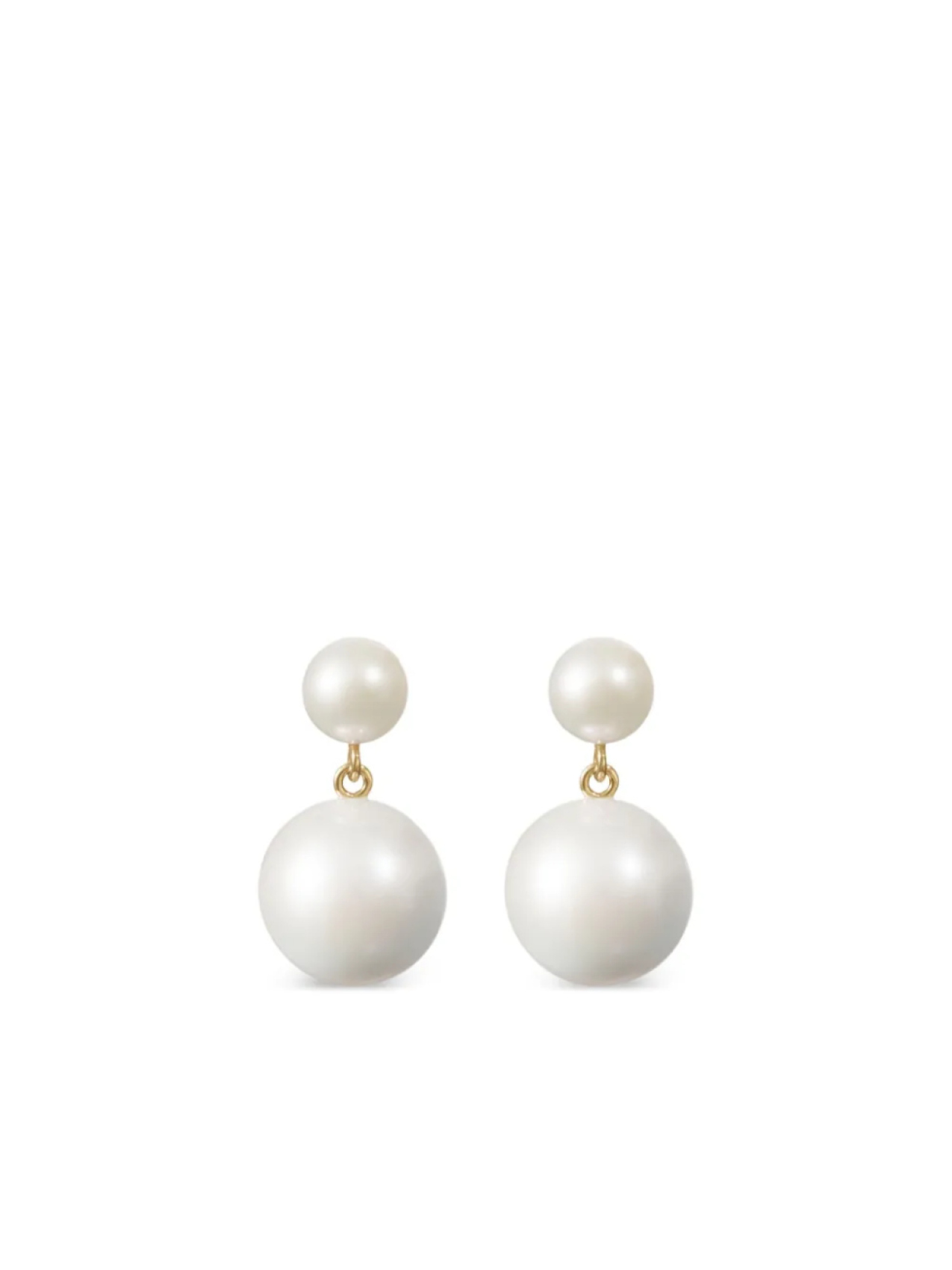 

Sophie Bille Brahe серьги Venus Moon из желтого золота, желтый