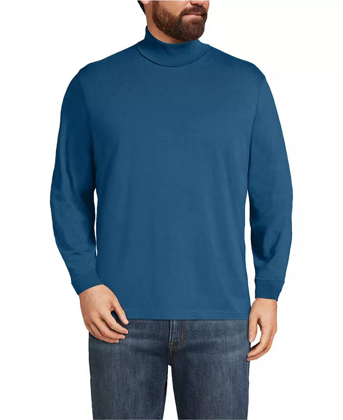 

Футболка-водолазка Big & Tall Super-T Lands' End, черный