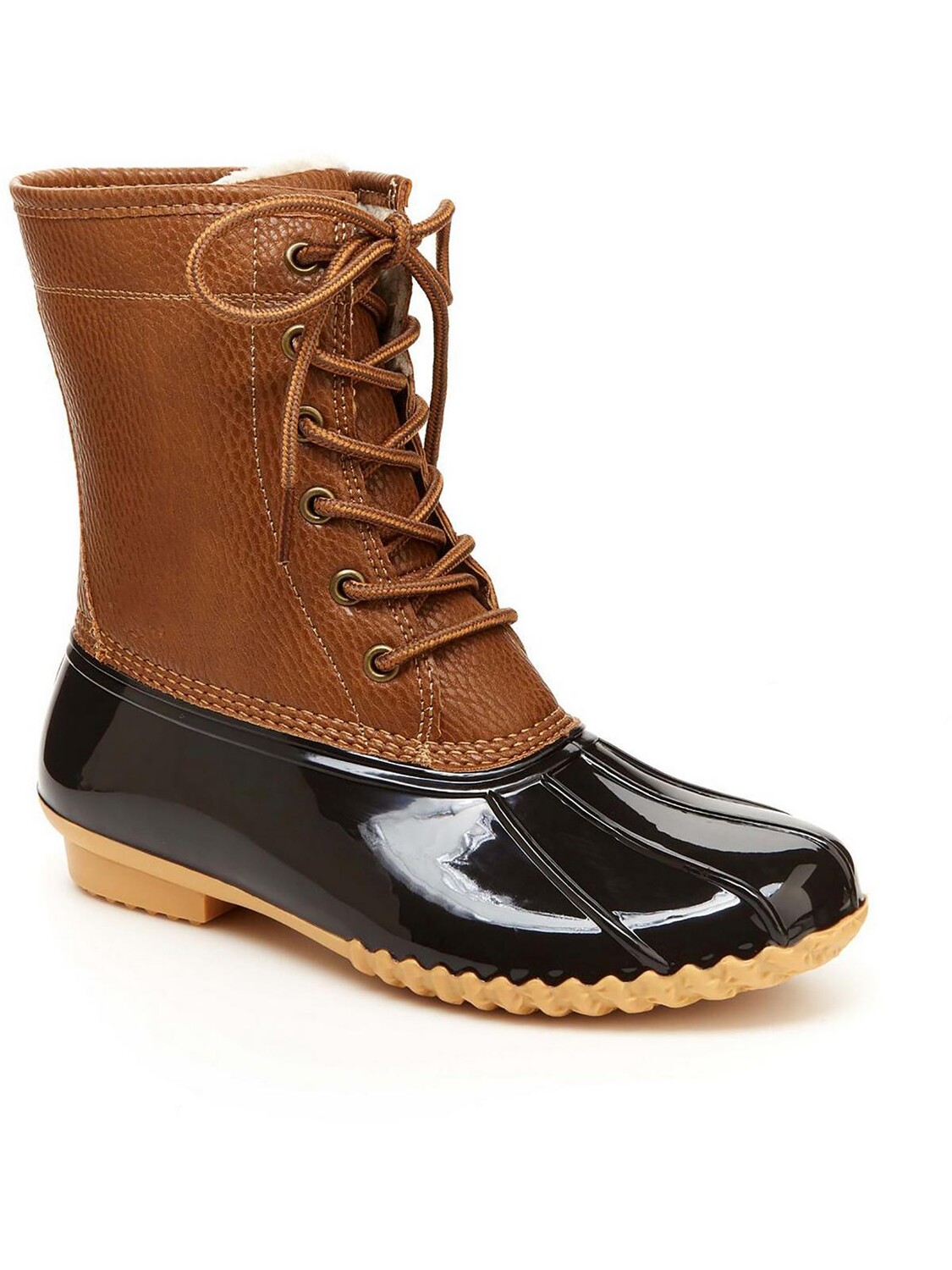 

Женские резиновые сапоги из искусственной кожи на шнуровке из кленового дерева JBU by Jambu, цвет Chocolate Brown