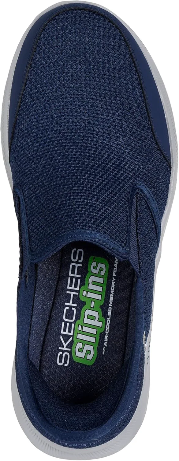 Мужские кроссовки Skechers Relaxed Fit Equalizer 5.0 без шнурков, темно-синий — фото 3