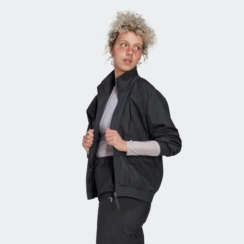 Женская куртка Full Zip adidas, Carbon/White/Black — фото 3