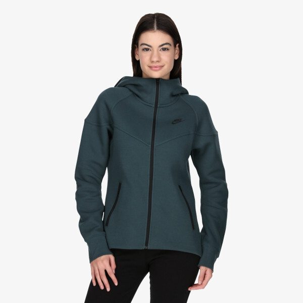 

Толстовка w nsw tch flc wr fz hdy Nike, зеленый