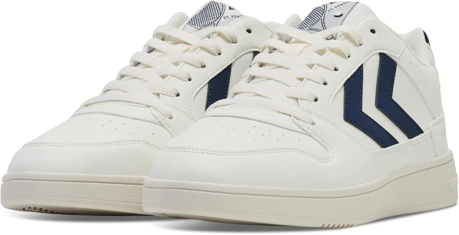 Кроссовки Hummel Laces Trainers Low St. Power, взрослый размер, White Navy — фото 4