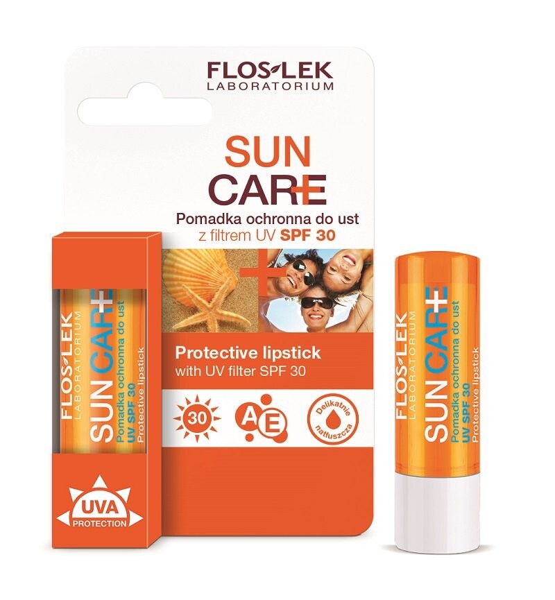 

Floslek, Sun Care, защитная помада, SPF 30 Flos-Lek