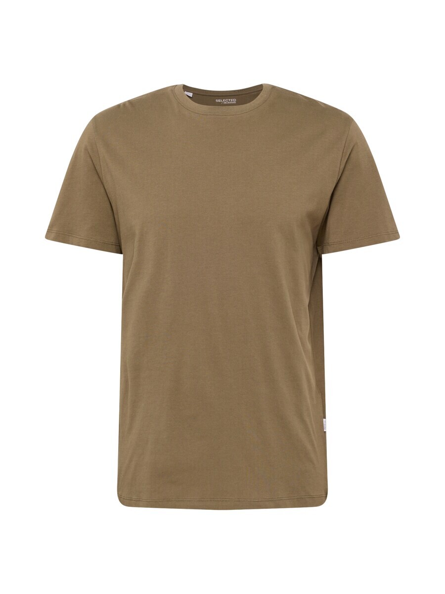 

Классическая футболка SELECTED HOMME Shirt SLHASPEN, оливковый