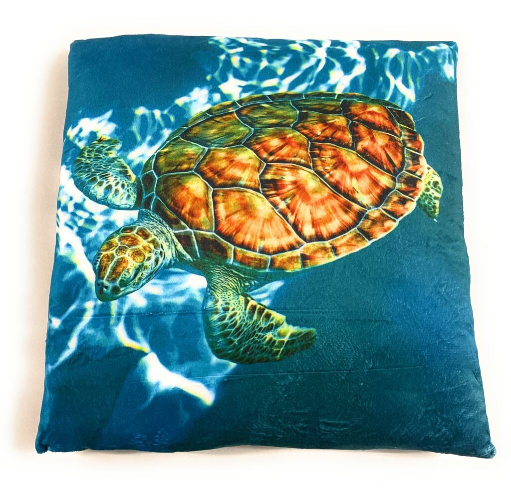 

On Womania Turtle Water Turtle коричневая плюшевая подушка для дивана или кровати в качестве украшения, украшения или мягкой подушки 35x35 см Onwomania