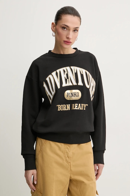 

Хлопковая толстовка Pinko, черный