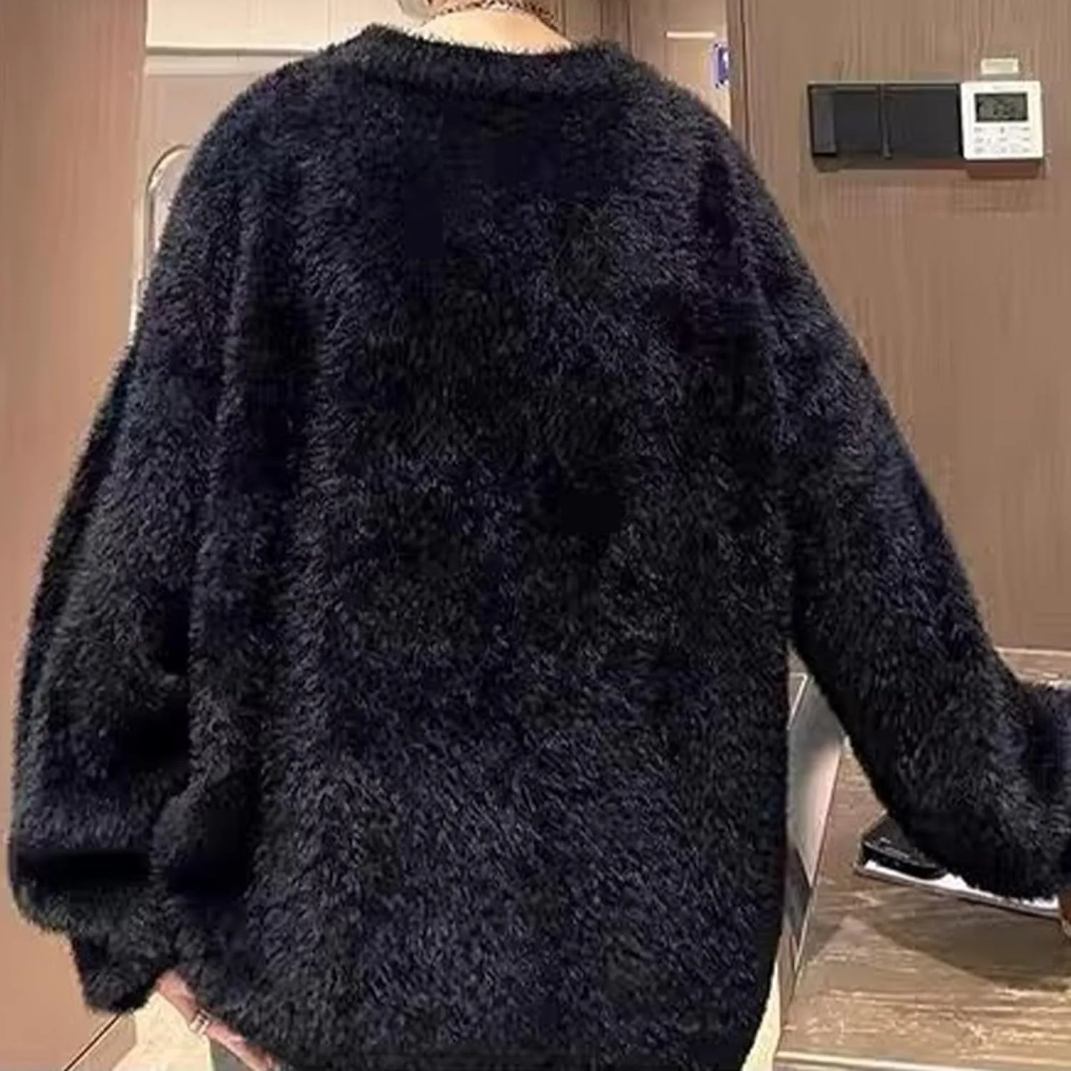 Мужской теплый свитер Fuzzy Soft Thermal Pullover — фото 3