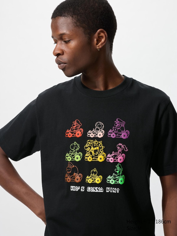 

Футболка с графическим принтом Super Mario Archive ut Uniqlo, черный