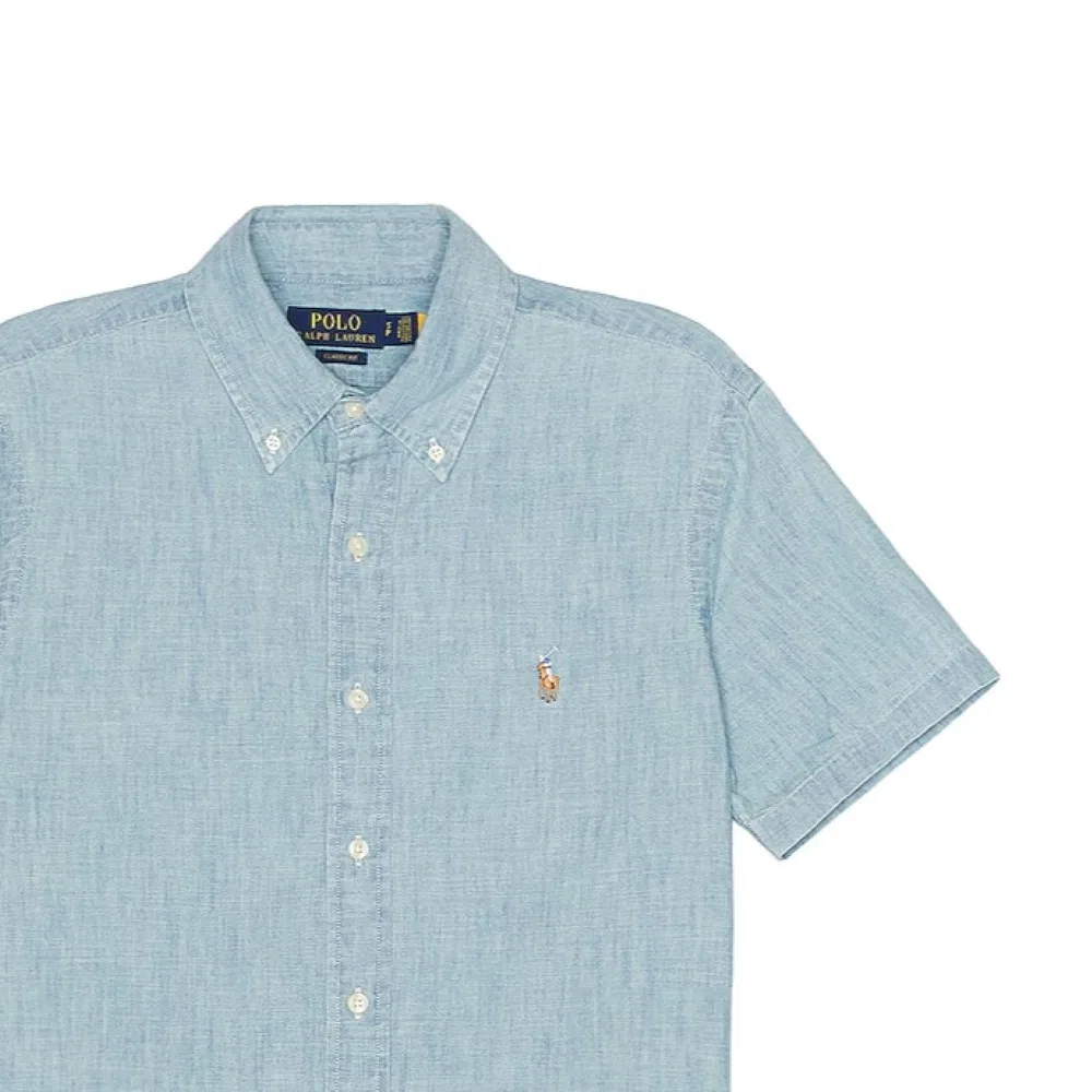 Рубашка мужская Blue Lapel Moderate Other Polo Ralph Lauren — фото 4