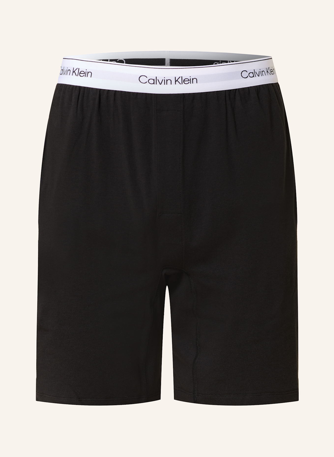 

Шорты для сна значок хлопок стрейч Calvin Klein, черный