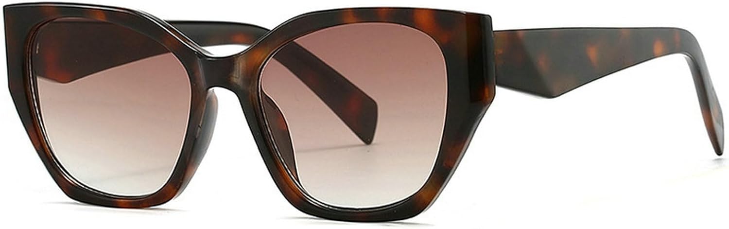 

Модные солнцезащитные очки «кошачий глаз» для женщин, роскошные винтажные квадратные солнцезащитные очки для женщин, ретро-очки с защитой от УФ-излучения UV400 mincl, Leopard