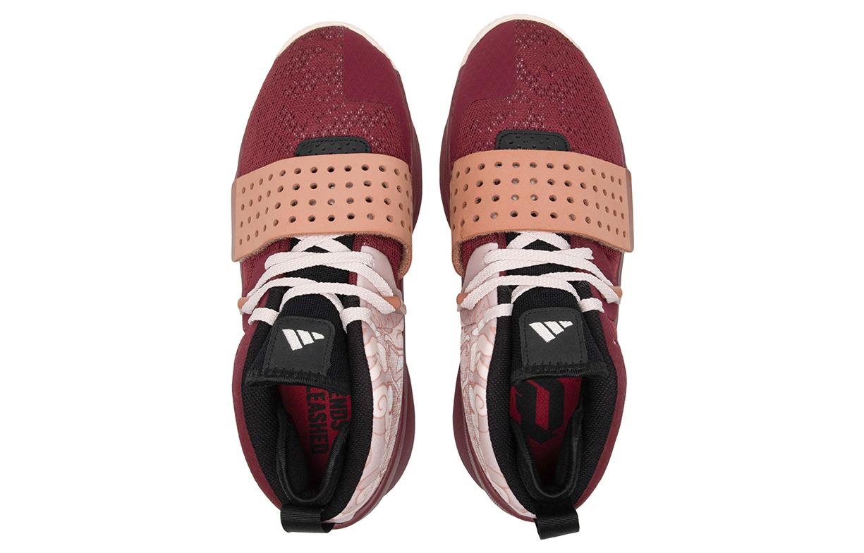 Adidas Dame 8 EXTPLY "Legends Unleased", Тёмно-красный — фото 4