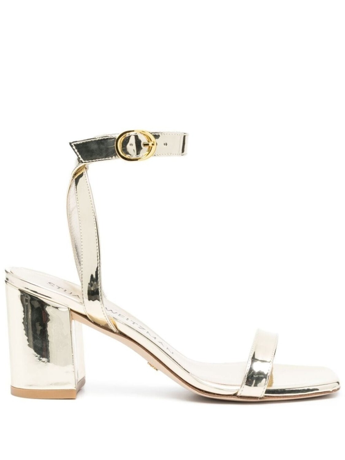 

Stuart Weitzman босоножки Barelynude Wrap 100, золотистый
