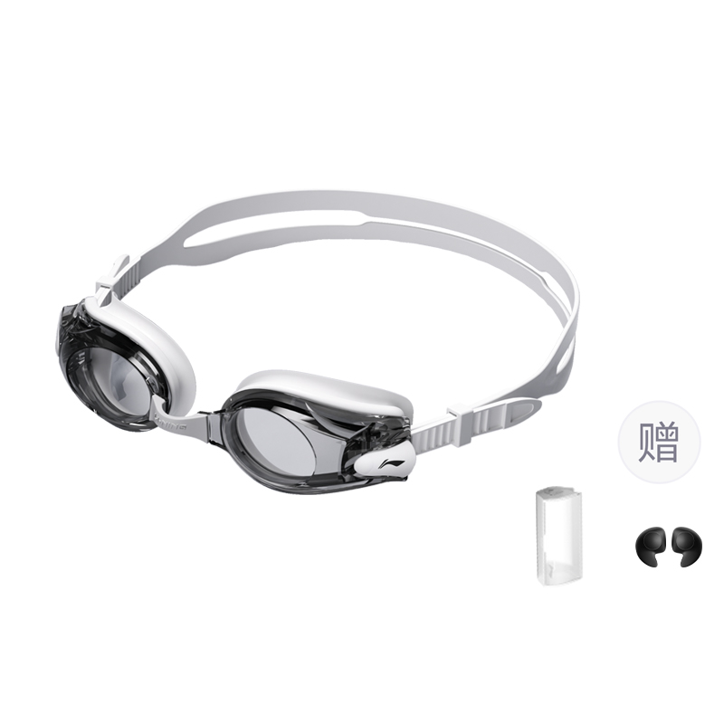 

LINING Пресбиопические плавательные очки PC/Silicone/TPU профессиональные плавательные унисекс black white