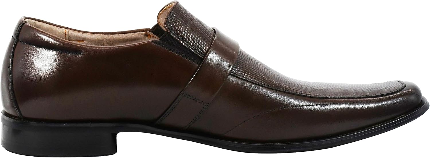Мужские лоферы STACY ADAMS Beau Moc Toe с пряжкой без шнуровки, коричневый — фото 4