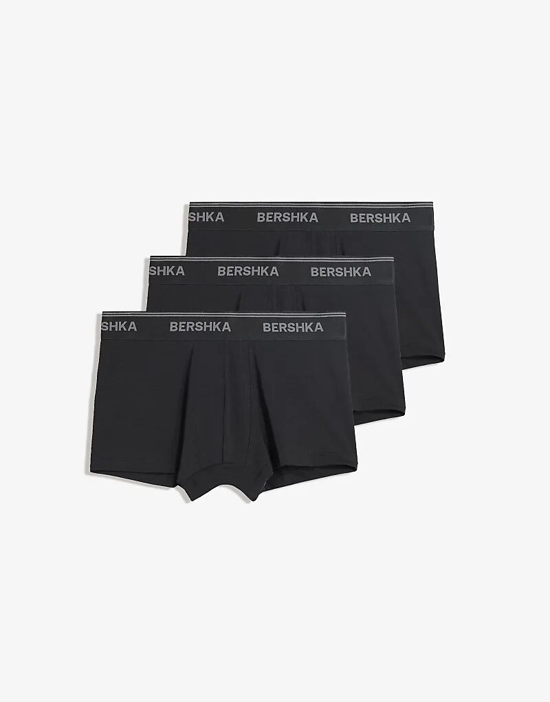 

Bershka Упаковка из 3 трусов-боксеров серого цвета