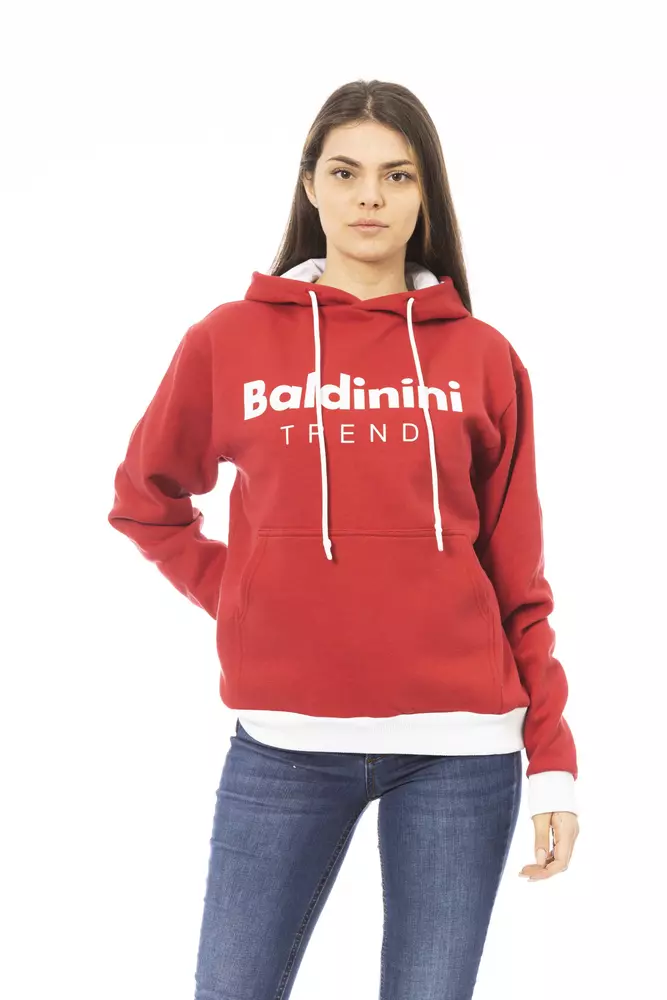 

Красный хлопковый женский свитер Baldinini Trend