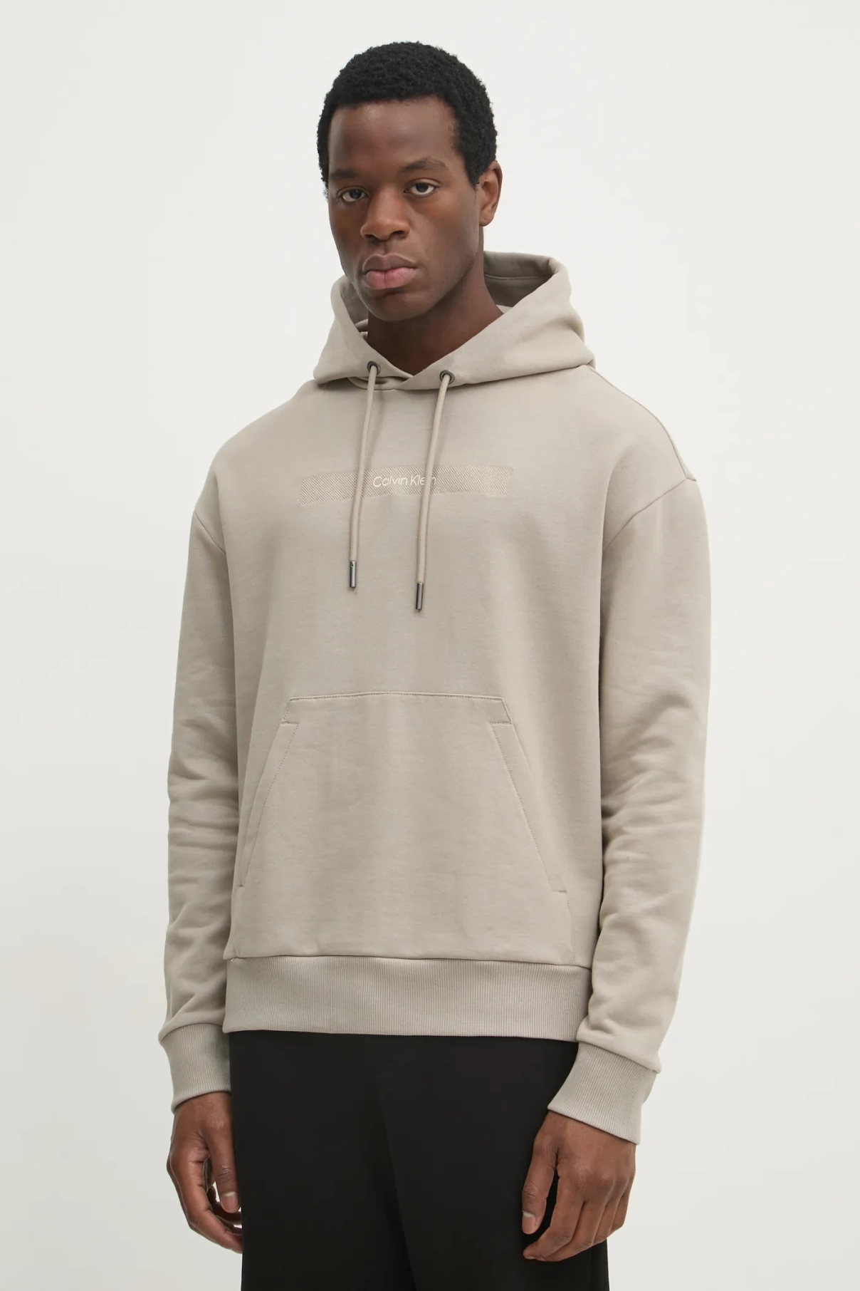 

Хлопковая толстовка Calvin Klein, бежевый
