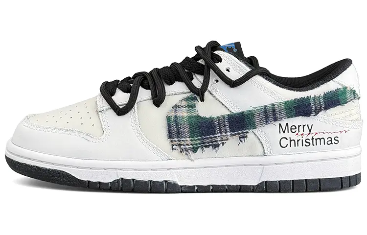 

Кроссовки Nike Dunk Skateboarding Shoes Women's Low-top Green, белый