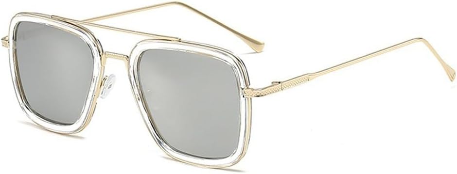 

Винтажные солнцезащитные очки-авиаторы квадратной формы для мужчин и женщин, металлические прямоугольные, винтажные, прозрачные, модные солнцезащитные очки Kelukes, 9-gold Frame