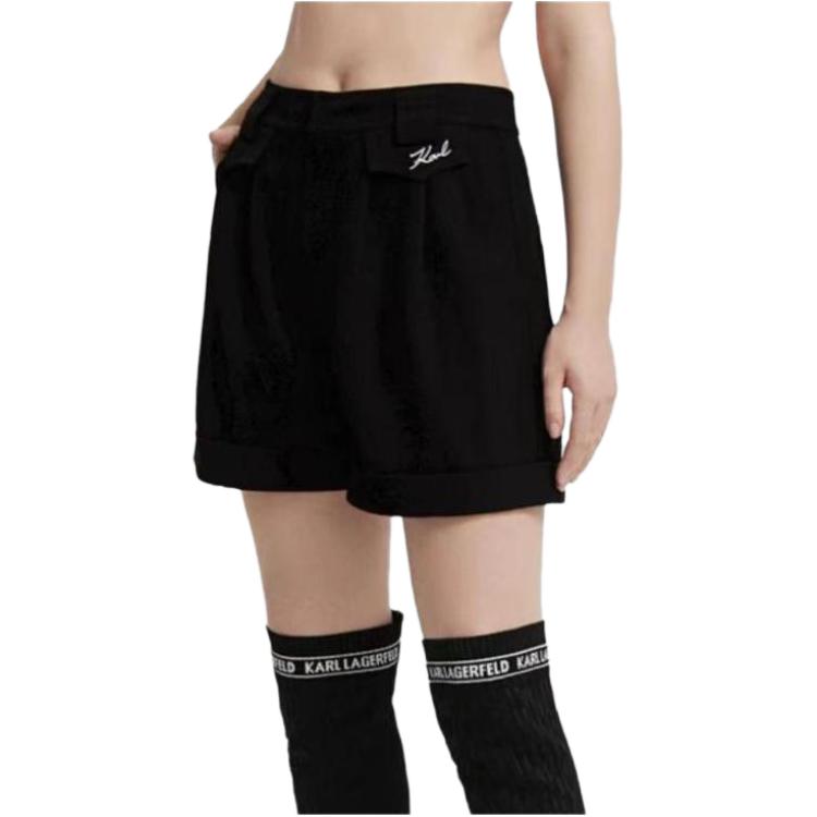 

KARL LAGERFELD Повседневные шорты женские черные KARL LAGERFELD / Karl Lagerfeld Jeans