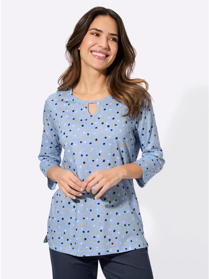 

Рубашка с рукавами 3/4 и принтом ледяного голубого цвета Sieh an!