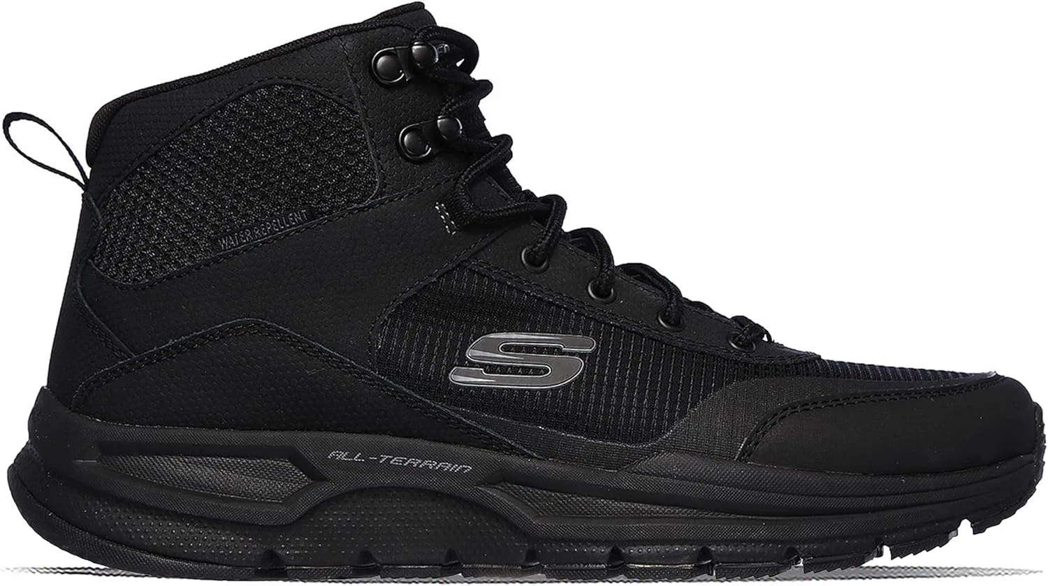 Трекинговые ботинки Skechers Escape Plan 2.0 Woorock Black с водоотталкивающим покрытием — фото 2