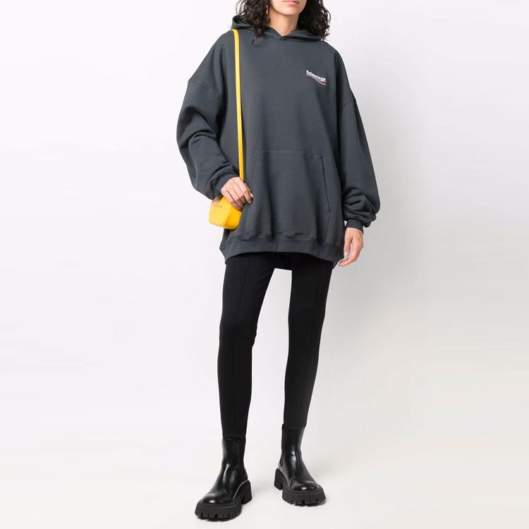Худи Balenciaga Political Campaign Hoodie 'Grey', серый — фото 2
