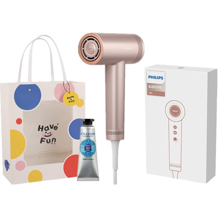 

Фен для волос 1400W с технологией бережной сушки BHD737 Philips, Champagne Gold Light Set