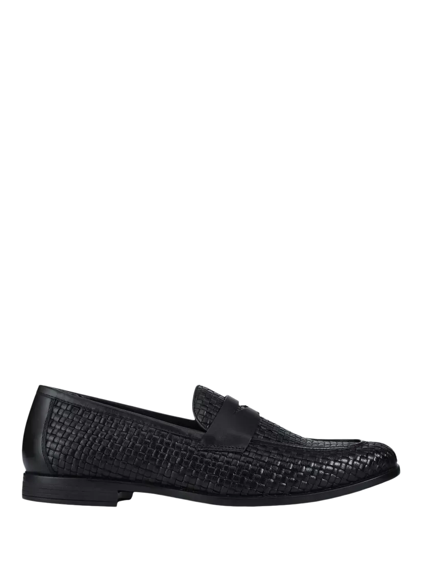 Лоферы Rogelio из плетеной кожи Jones Bootmaker, Black