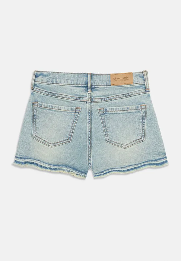 Джинсовые шорты с высокой посадкой Abercrombie & Fitch, Light Blue Denim — фото 2