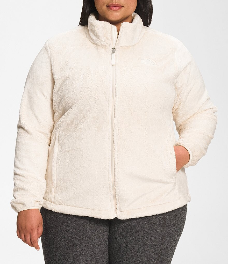 

Флисовая куртка с воротником-стойкой и воротником-стойкой The North Face Plus Size Osito Raschel, слоновая кость