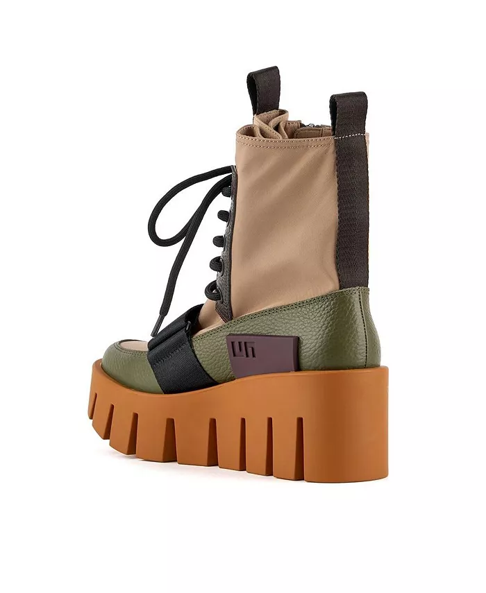 Женские ботинки Grip Combat Lo United Nude, коричневый — фото 4