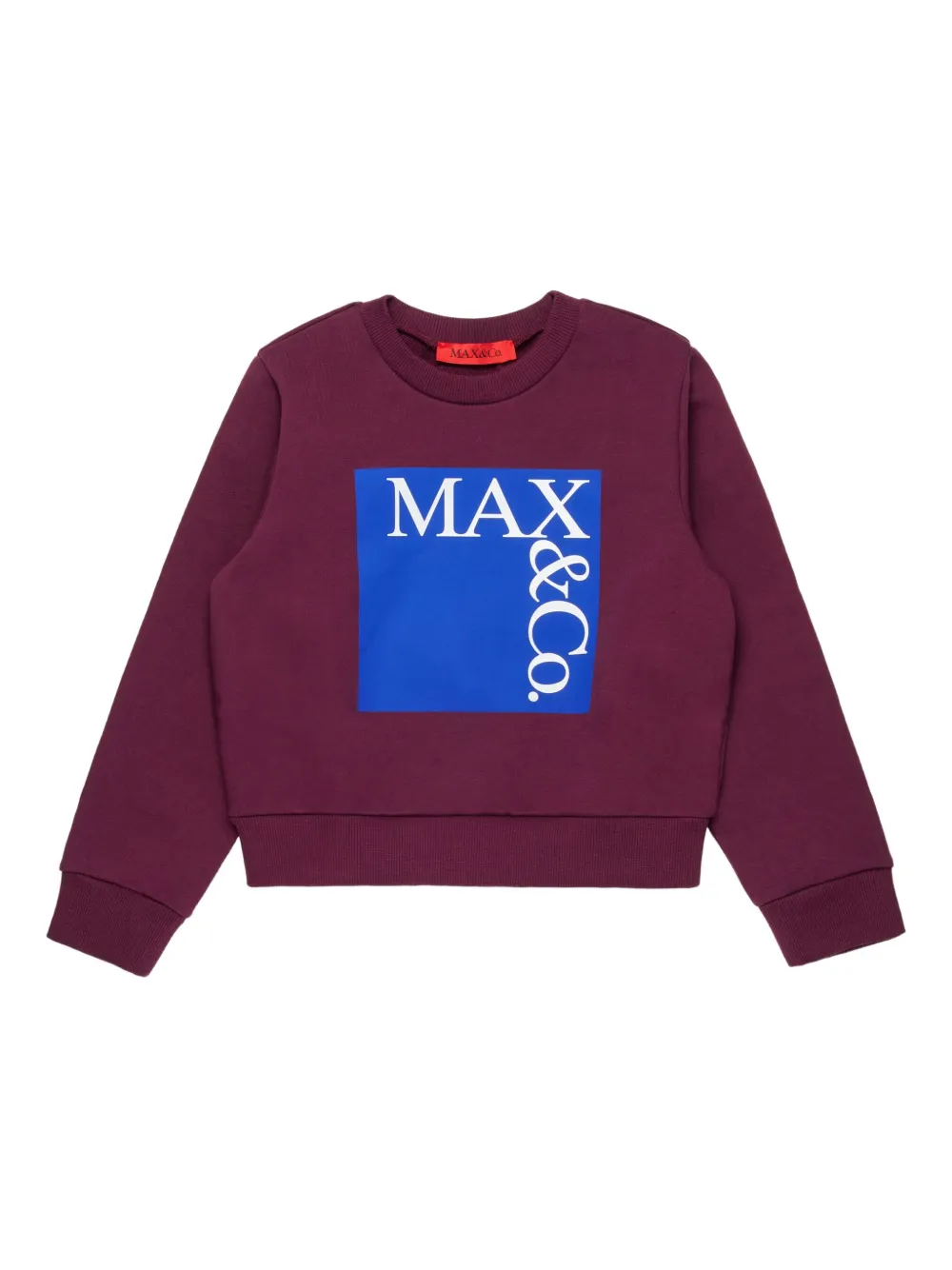 

Хлопковая толстовка MAX&Co. Kids, красный