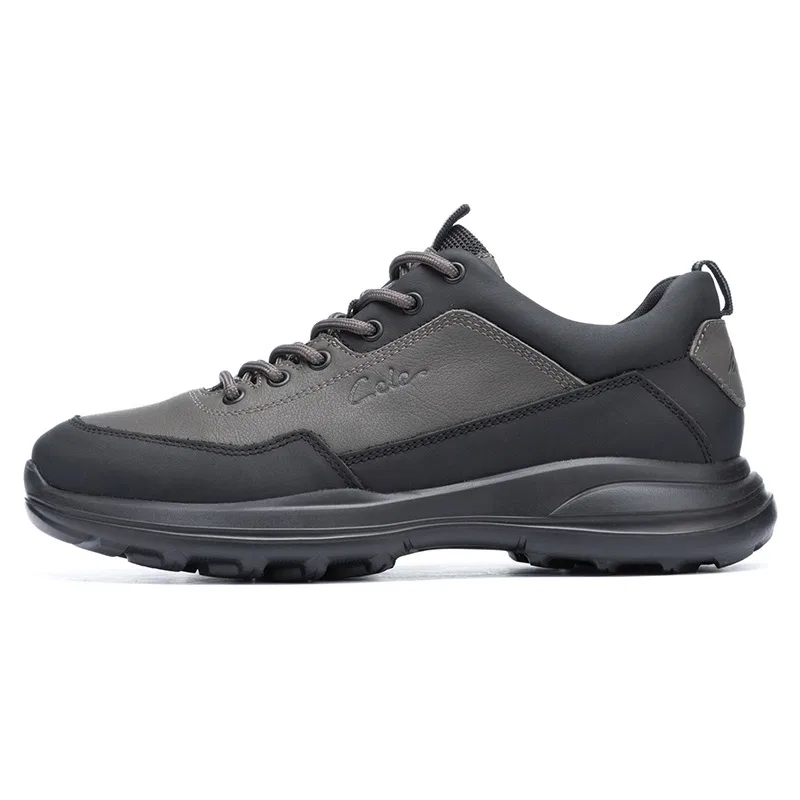 Кроссовки кожаные CELE Black+Grey