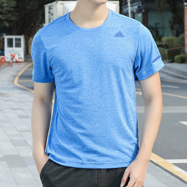 Футболка adidas CHILL TEE MTraining Sports Short-sleeve Tee Men Blue, синий — фото 3