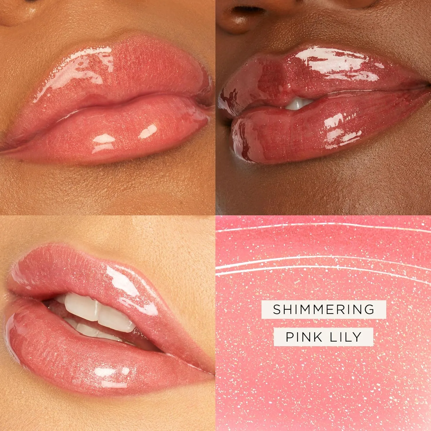Tarte Maracuja Juicy Lip Vinyl Gloss - увлажняющий и объемный блеск-бальзам для губ с гиалуроновой кислотой и витамином E, shimmering pink lily — фото 2