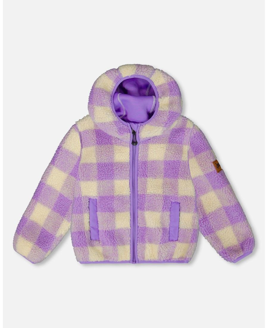 

Детская куртка-шерпа для девочек, цвет лавандовый - для малышей/детей Deux par Deux, Lavender