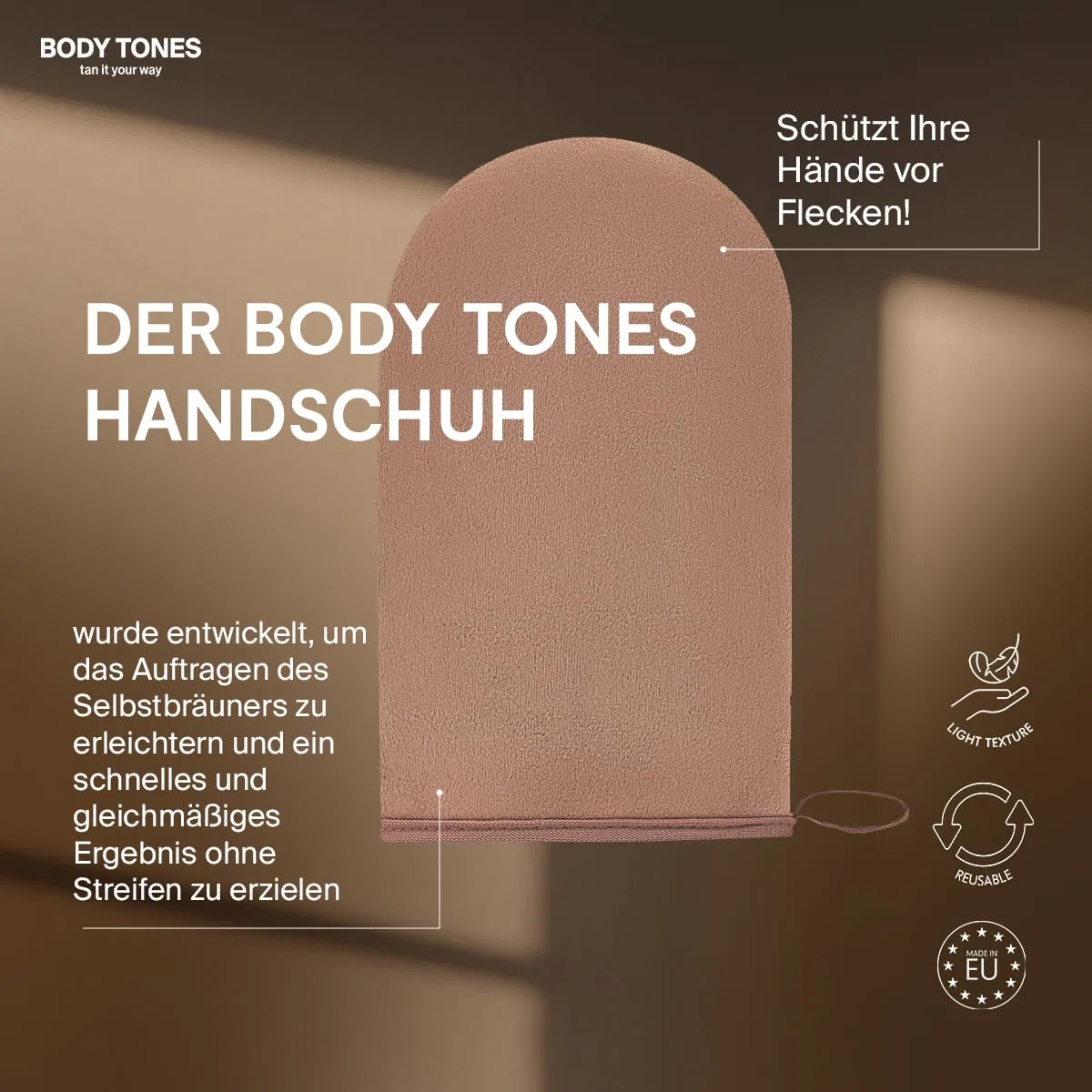 Перчатка-аппликатор для автозагара от Body Tones Body Tones Tan It Your Way — фото 2