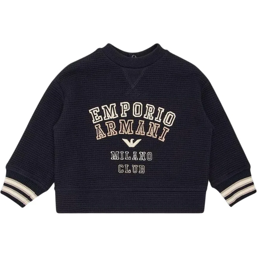 Свитшот Emporio Armani Marine Blue для младенцев и малышей