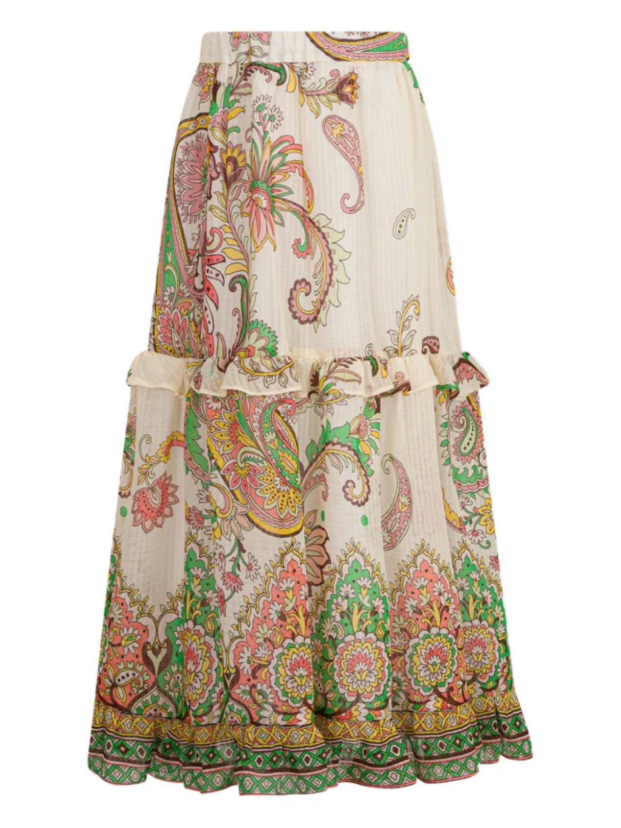 

Юбка из хлопка и шелка ETRO KIDS, белый
