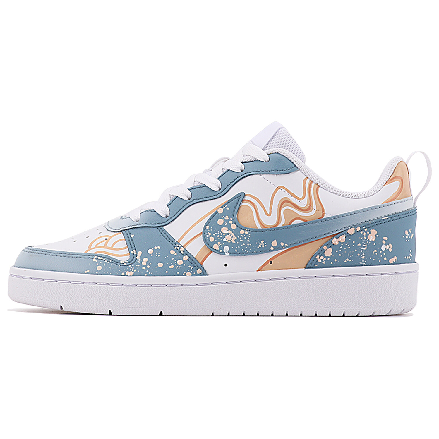 

Кроссовки Nike Court Borough Skateboarding Shoes Women's Low-top Green/Yellow, зеленый/желтый